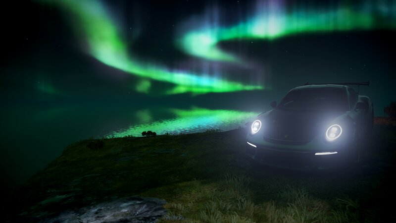 Porsche Sports Car — Green