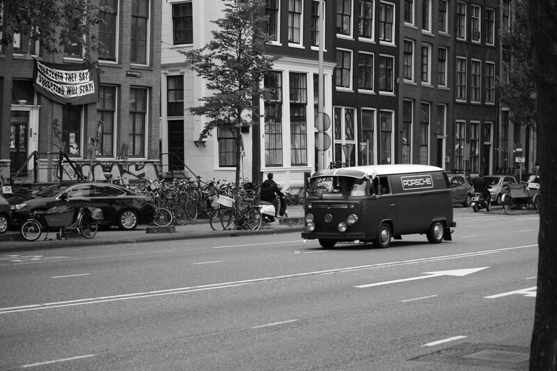 Porsche Van on Street