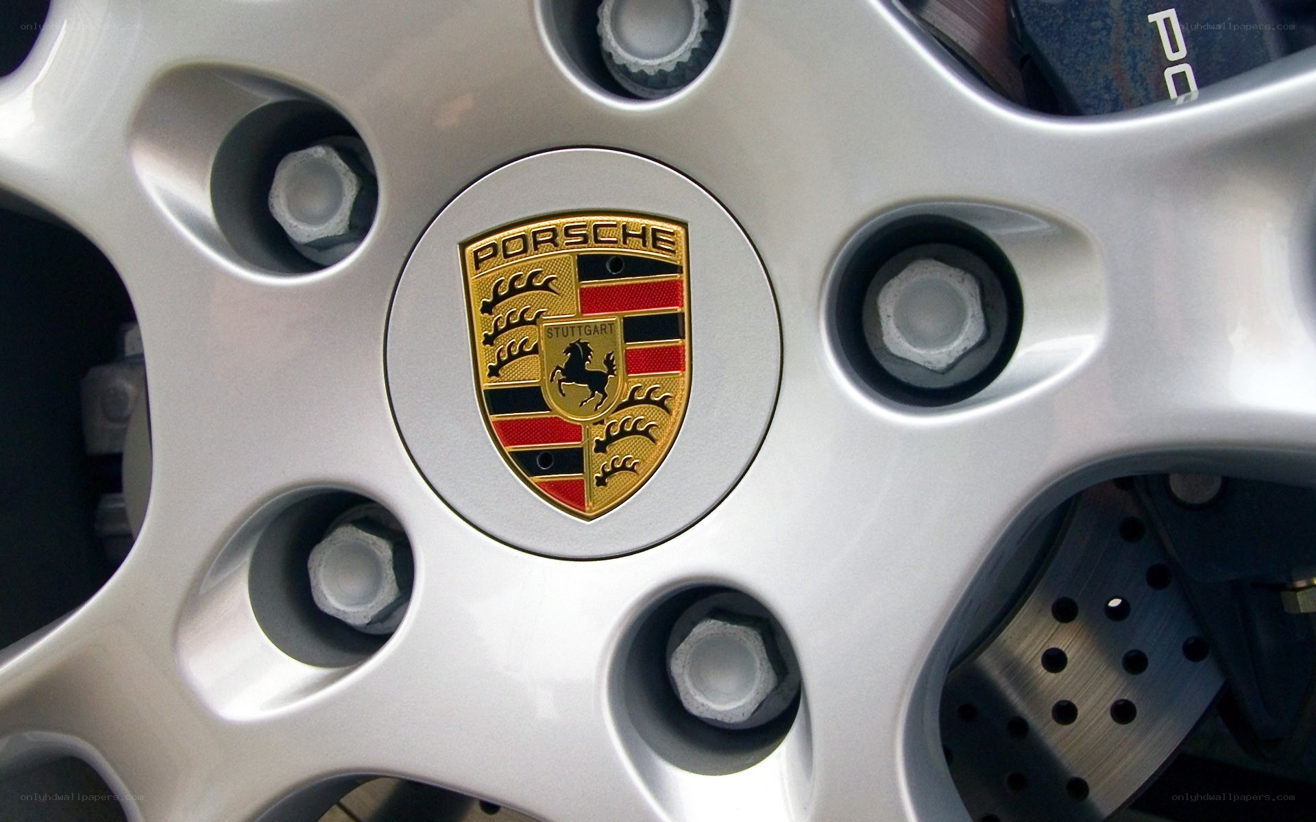 Porsche wheel center cap