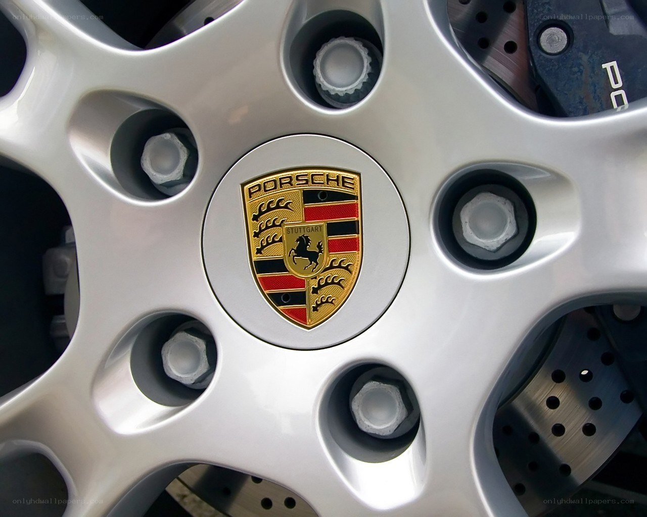 Porsche wheel center cap