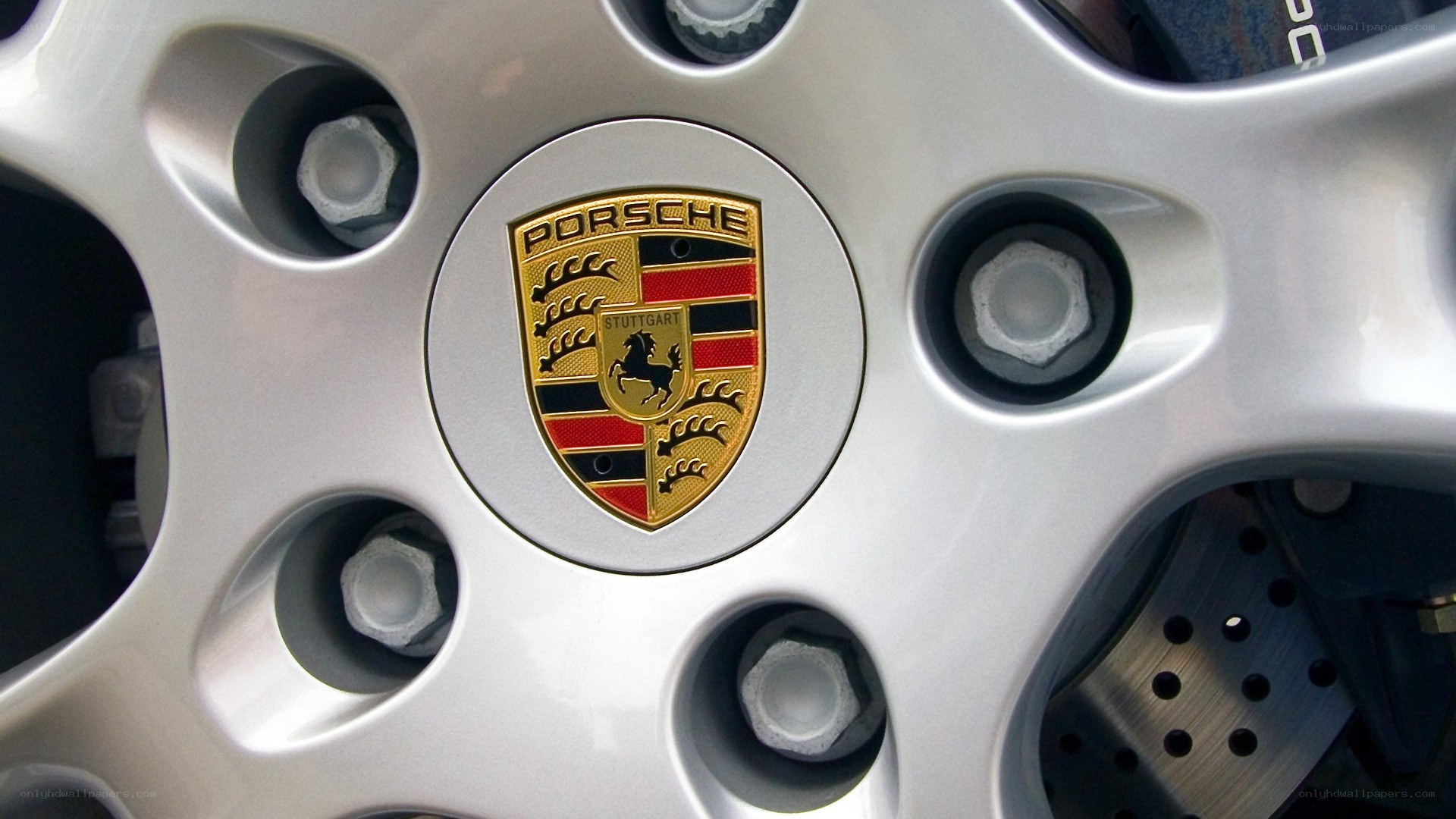 Porsche wheel center cap
