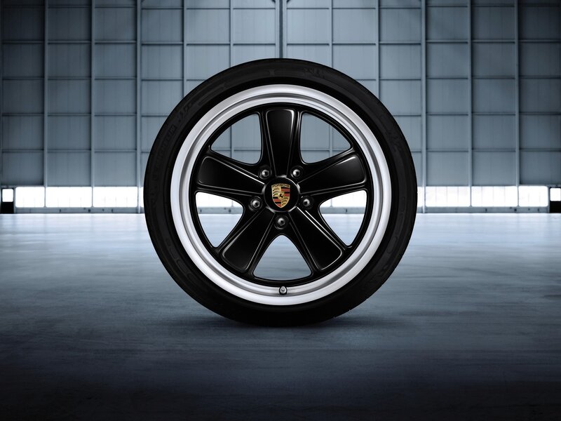 Porsche wheel in warehouse