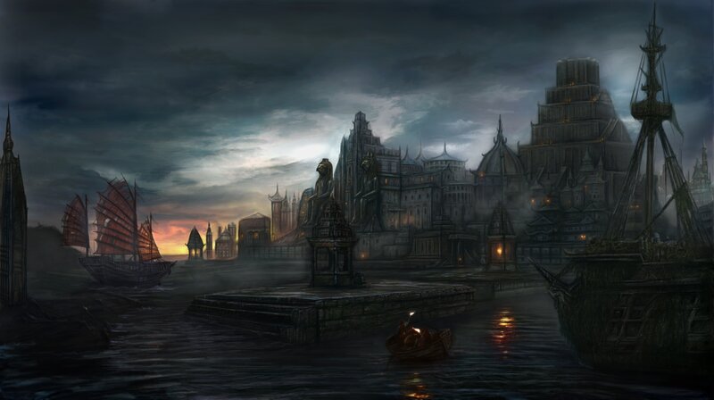 Port City at Dusk