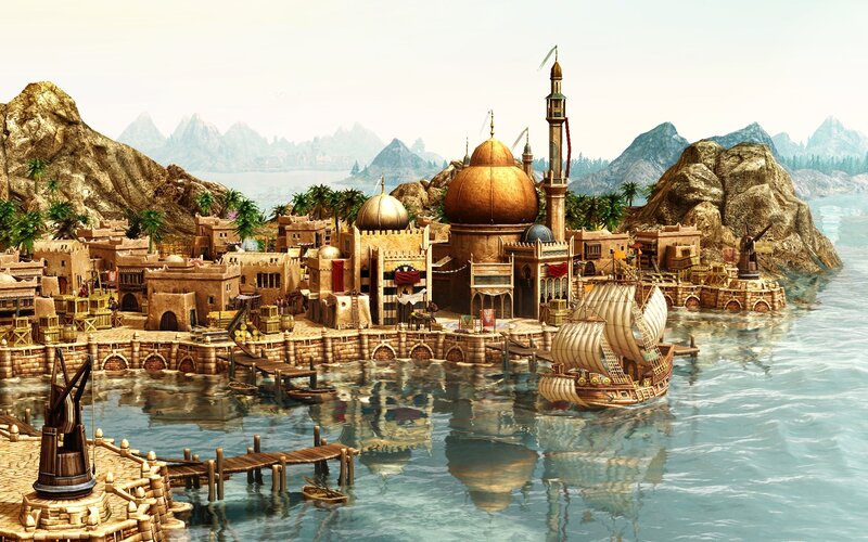 Port City with Mosque