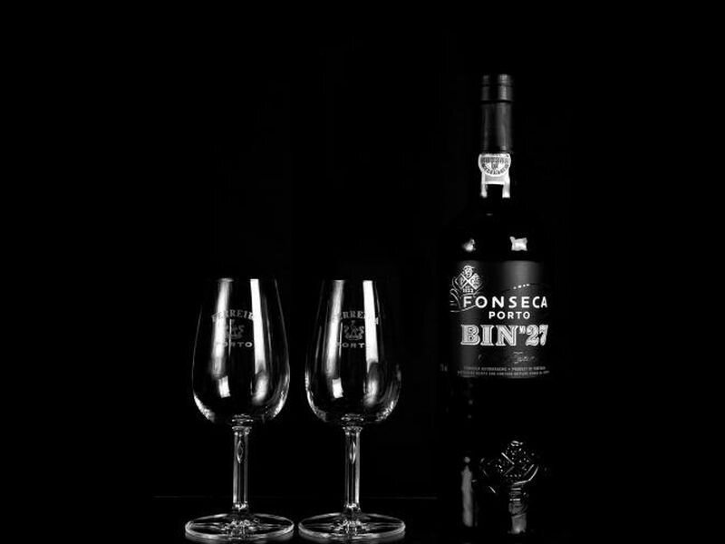 Port Wine Bottle and Glasses