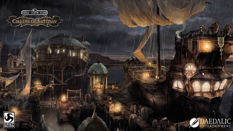 Port with Ships and Buildings