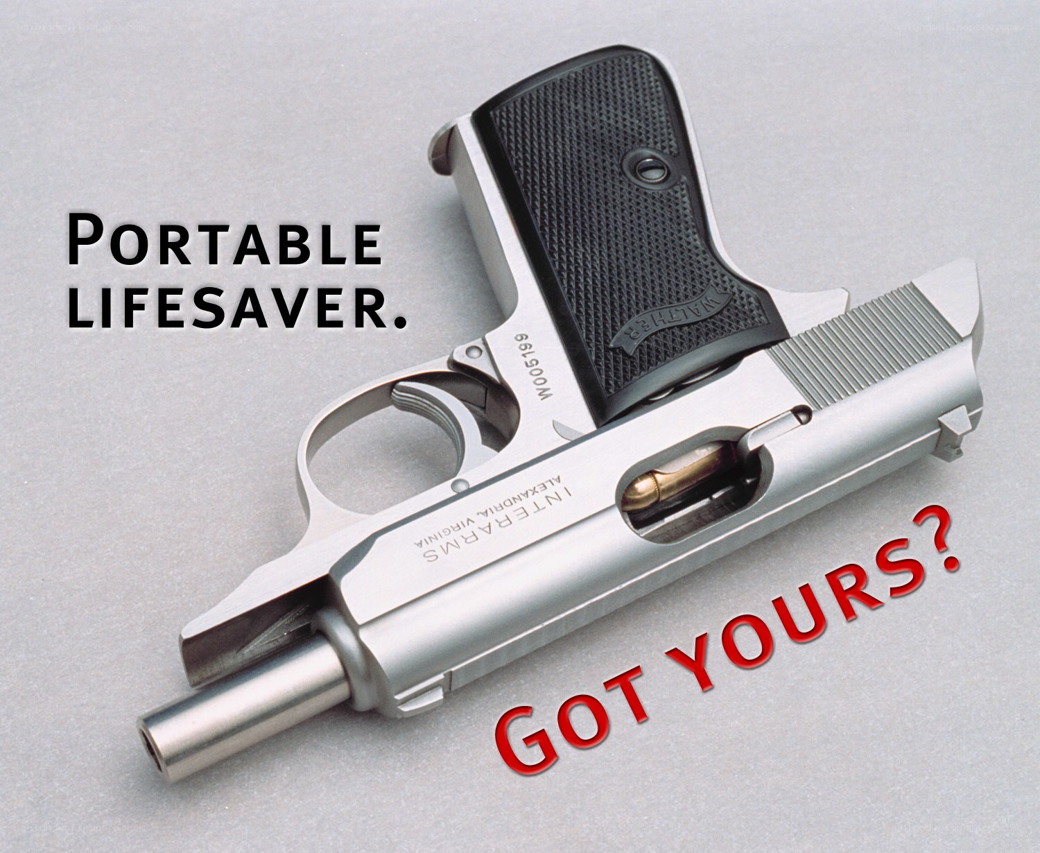 Portable lifesaver handgun