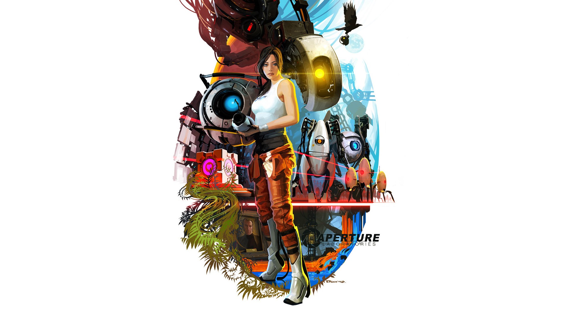 Portal 2 character art