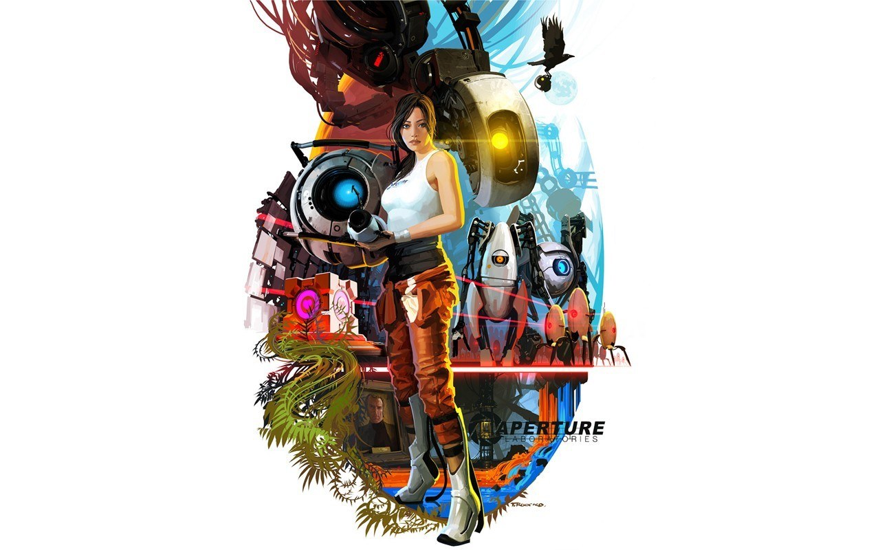 Portal 2 character art