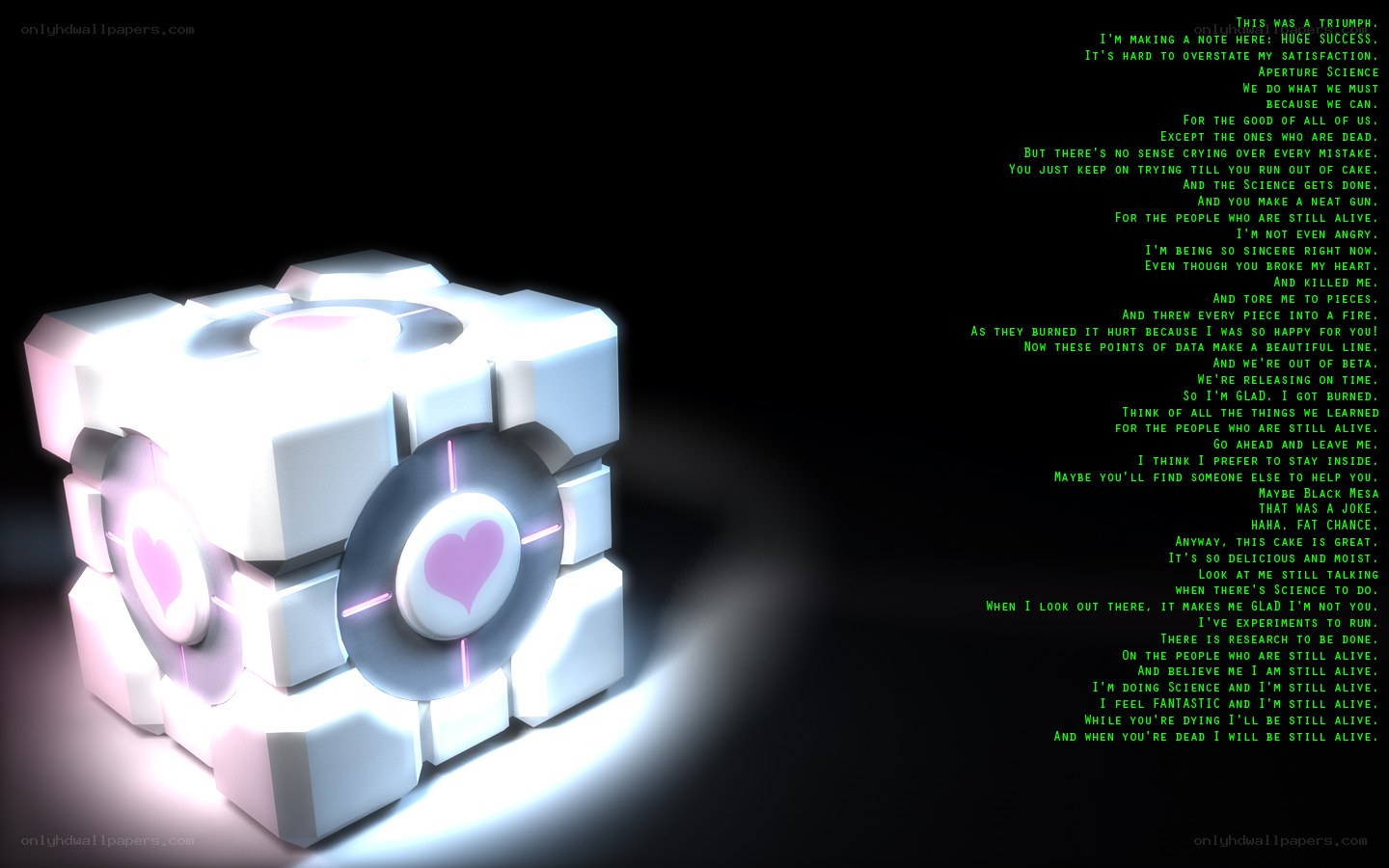 Portal 2 Companion Cube
