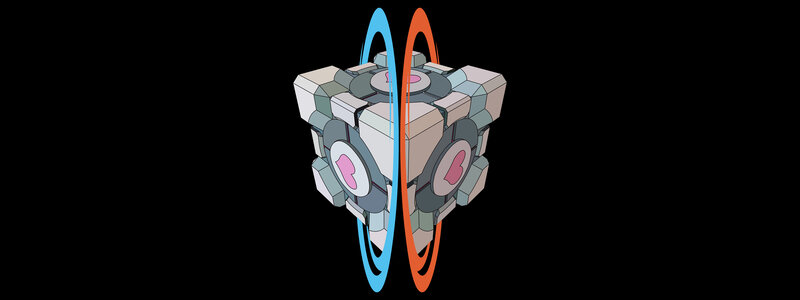 Portal 2 companion cubes