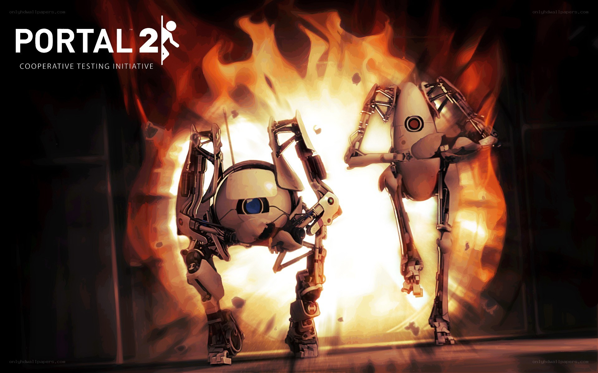 Portal 2 cooperative robots