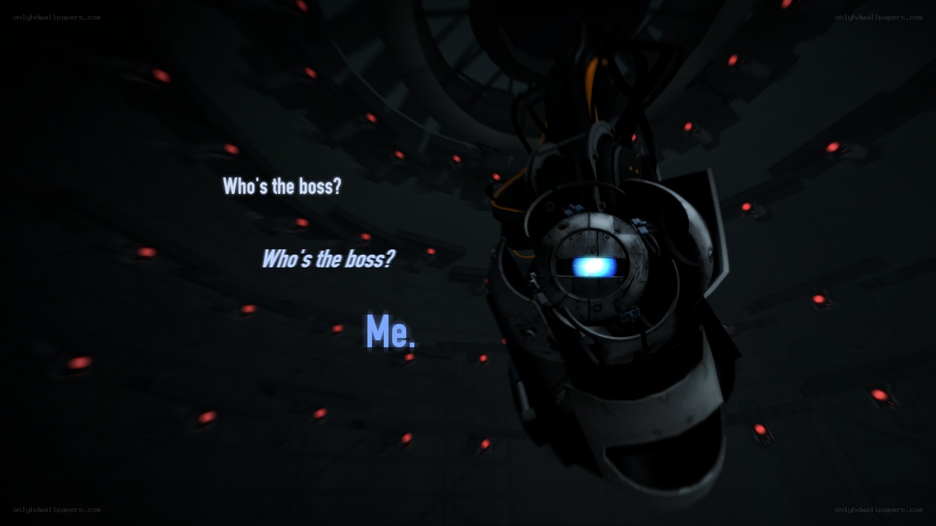 Portal 2 dialogue scene
