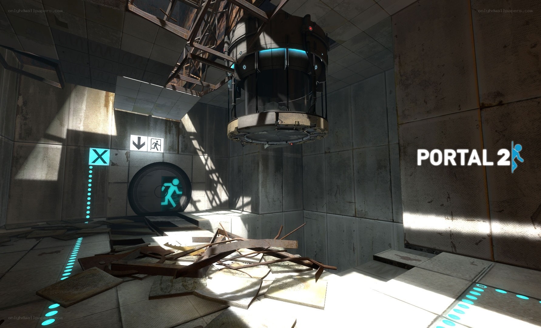 Portal 2 game scene