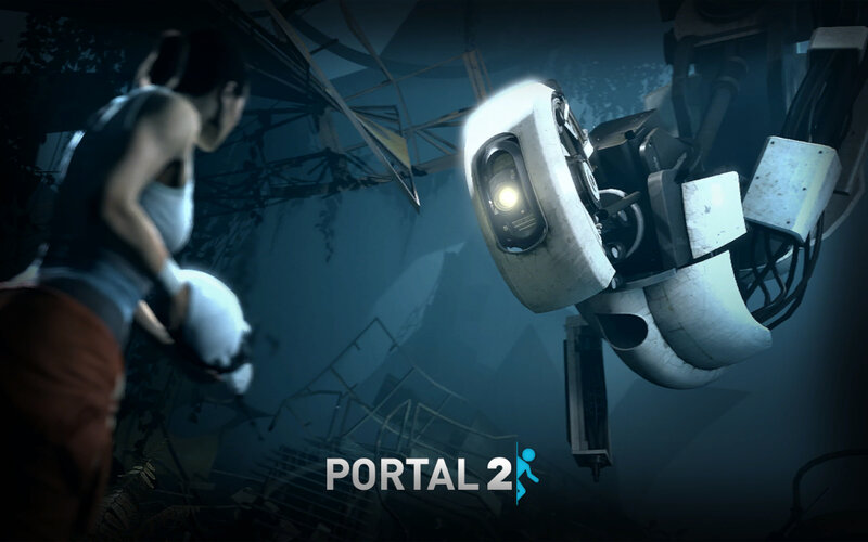Portal 2 game scene