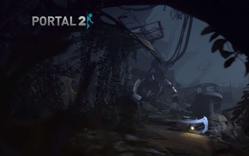 Portal 2 game scene