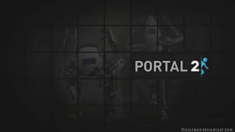 Portal 2 game title screen