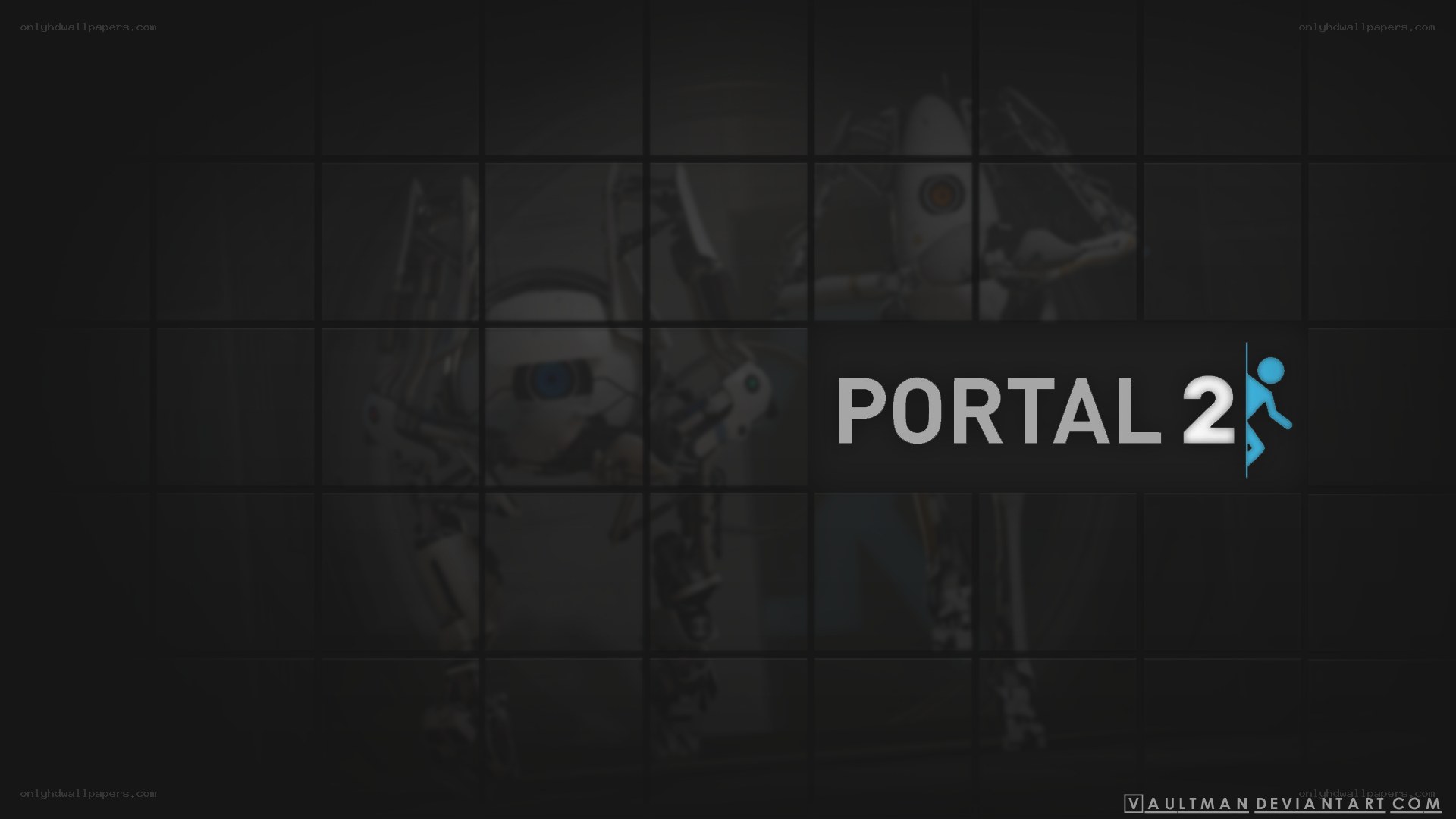 Portal 2 game title screen