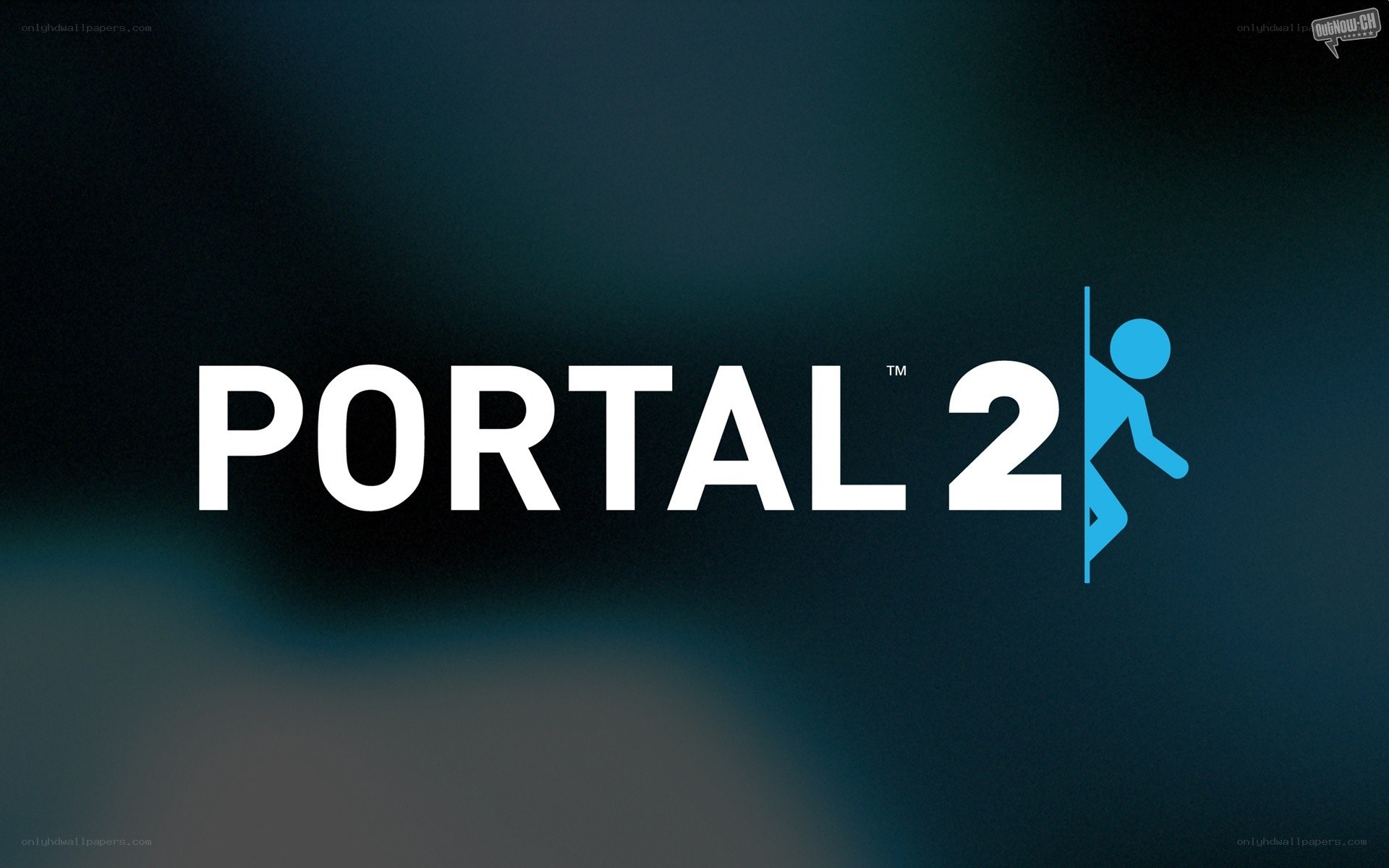 Portal 2 game title screen