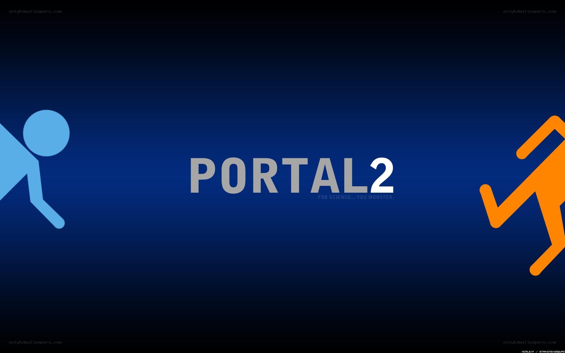 Portal 2 game title screen