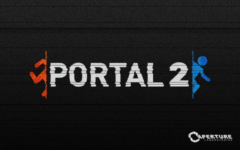 Portal 2 Logo — Black