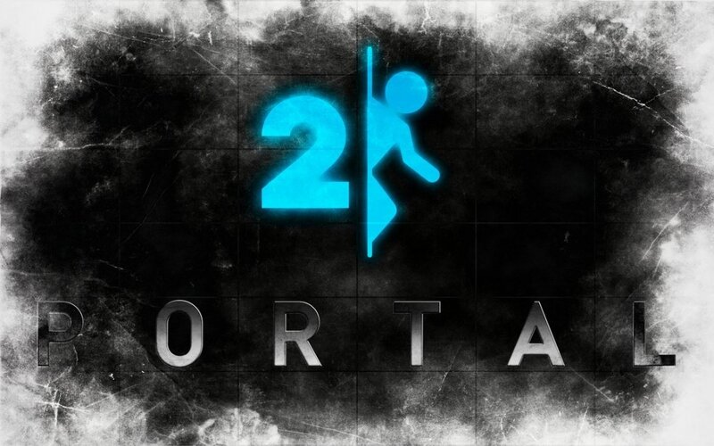 Portal 2 Logo — Blue, Dramatic