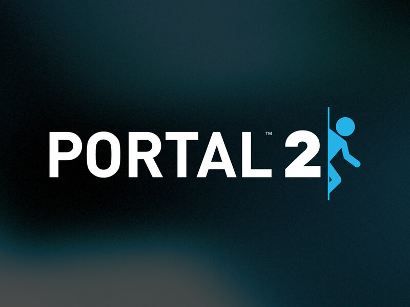 Portal 2 Logo — White
