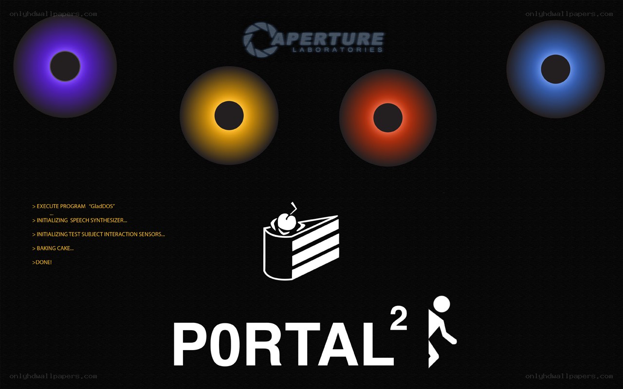 Portal 2 title screen