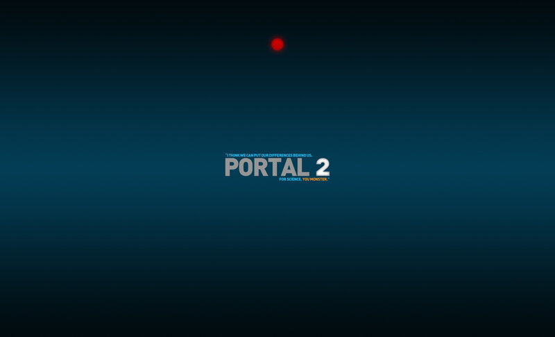 Portal 2 title screen