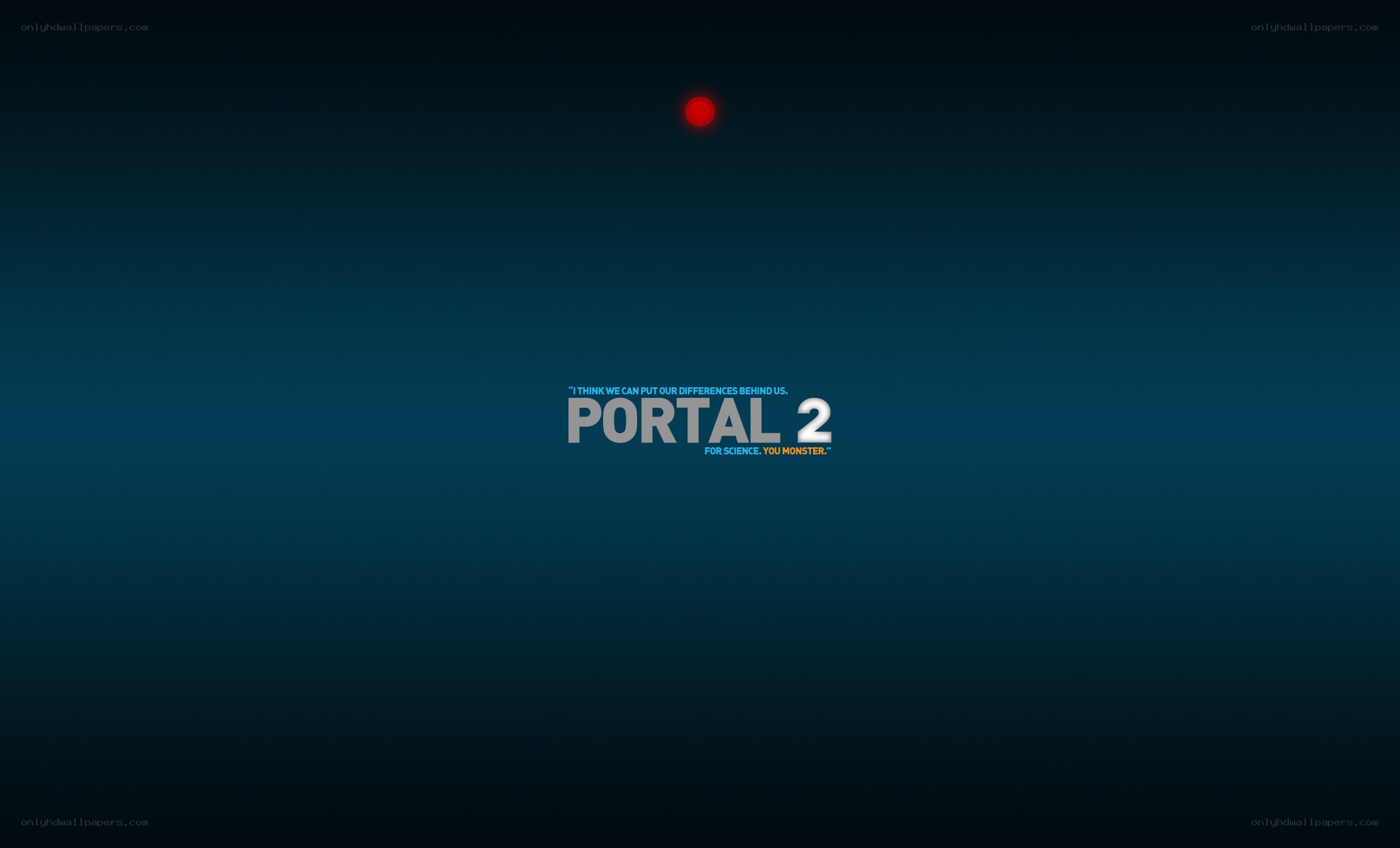 Portal 2 title screen