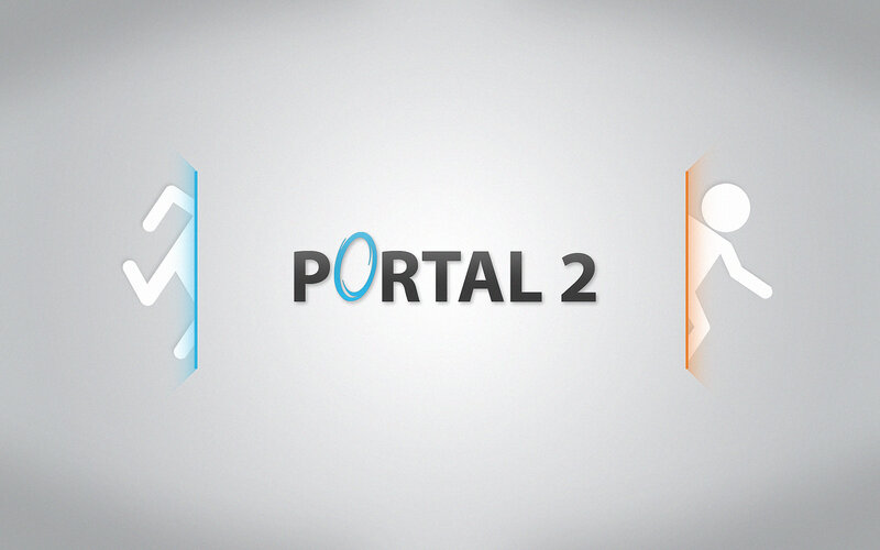 Portal 2 title screen