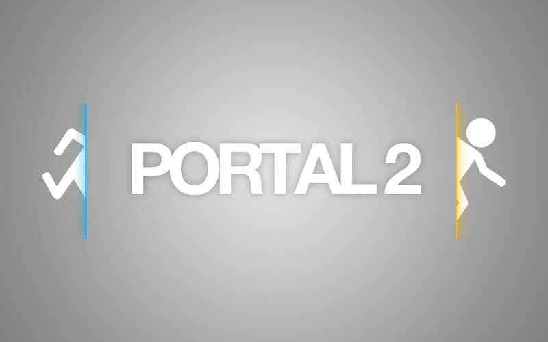 Portal 2 title screen