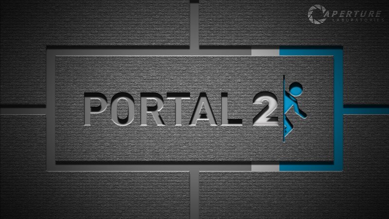 Portal 2 title screen