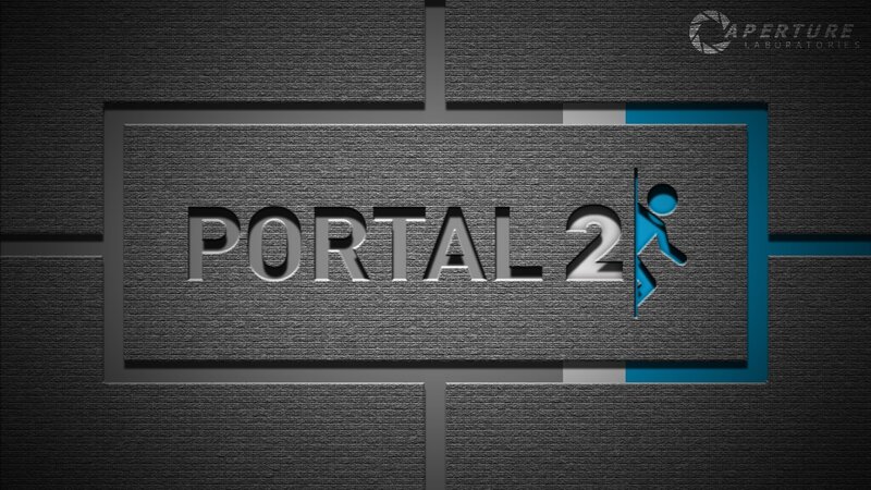 Portal 2 title screen