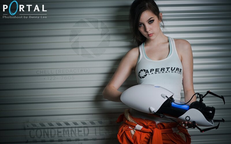 Portal character photoshoot