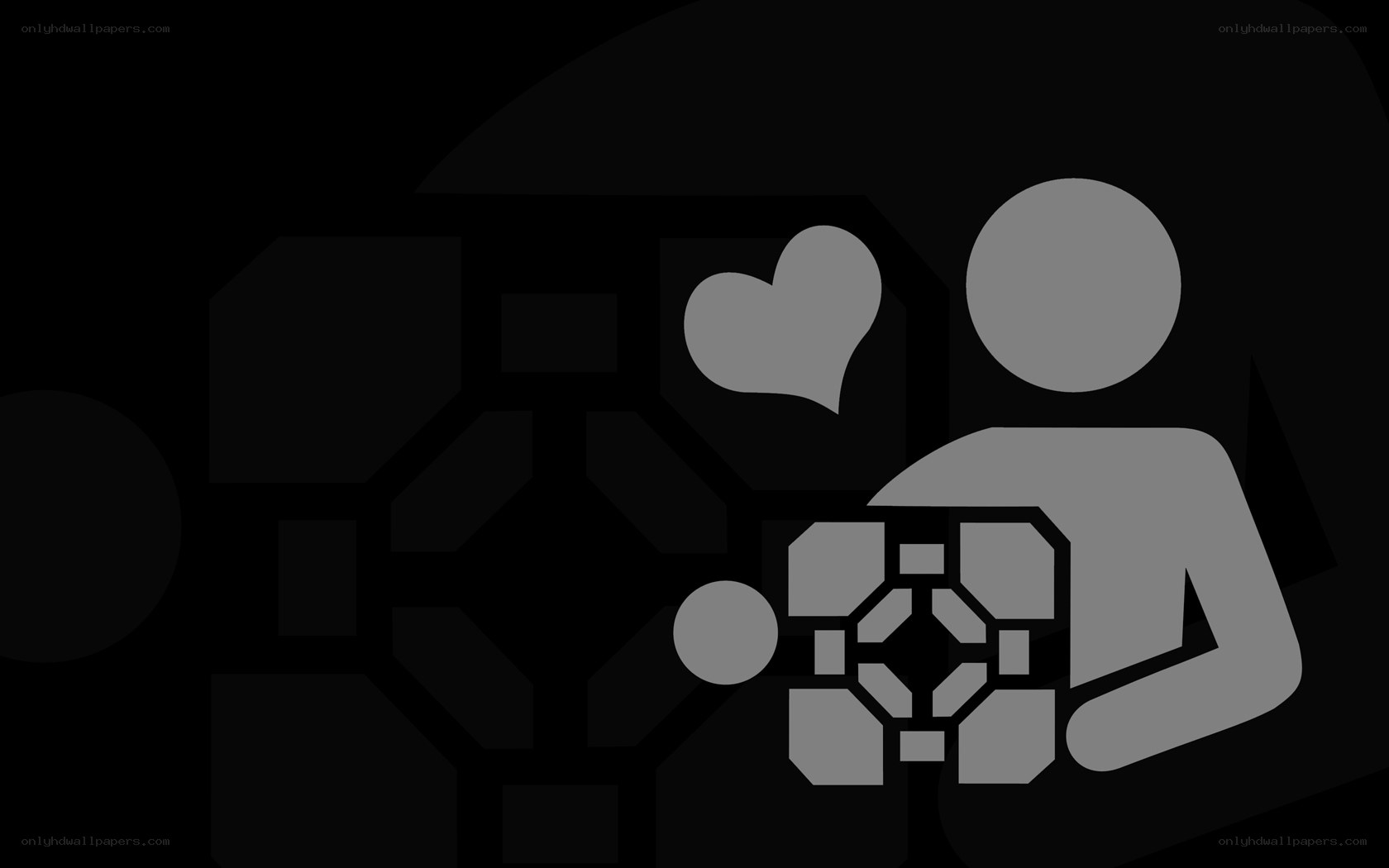 Portal character with heart