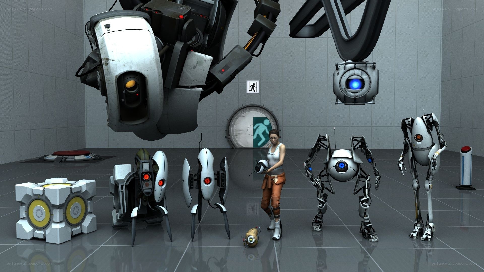 Portal characters in test chamber