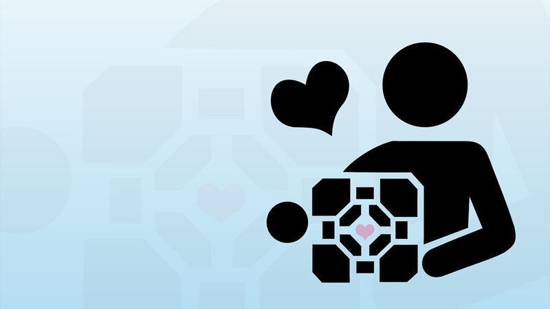 Portal characters with hearts