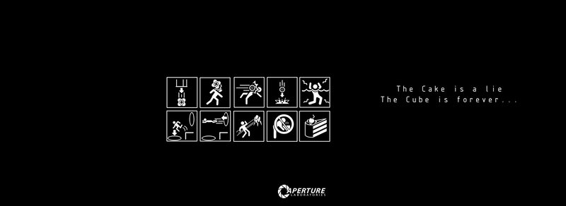 Portal game ending screen
