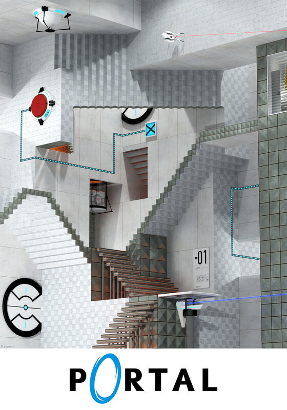 Portal game environment