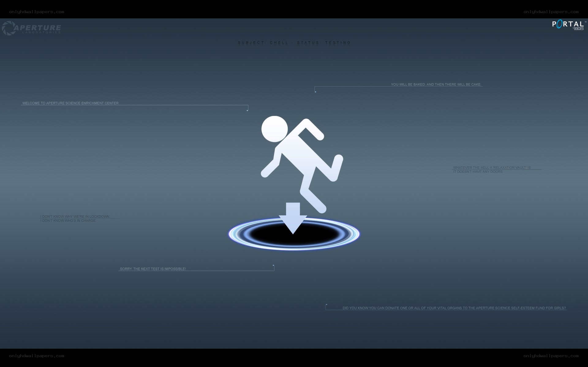 Portal game loading screen