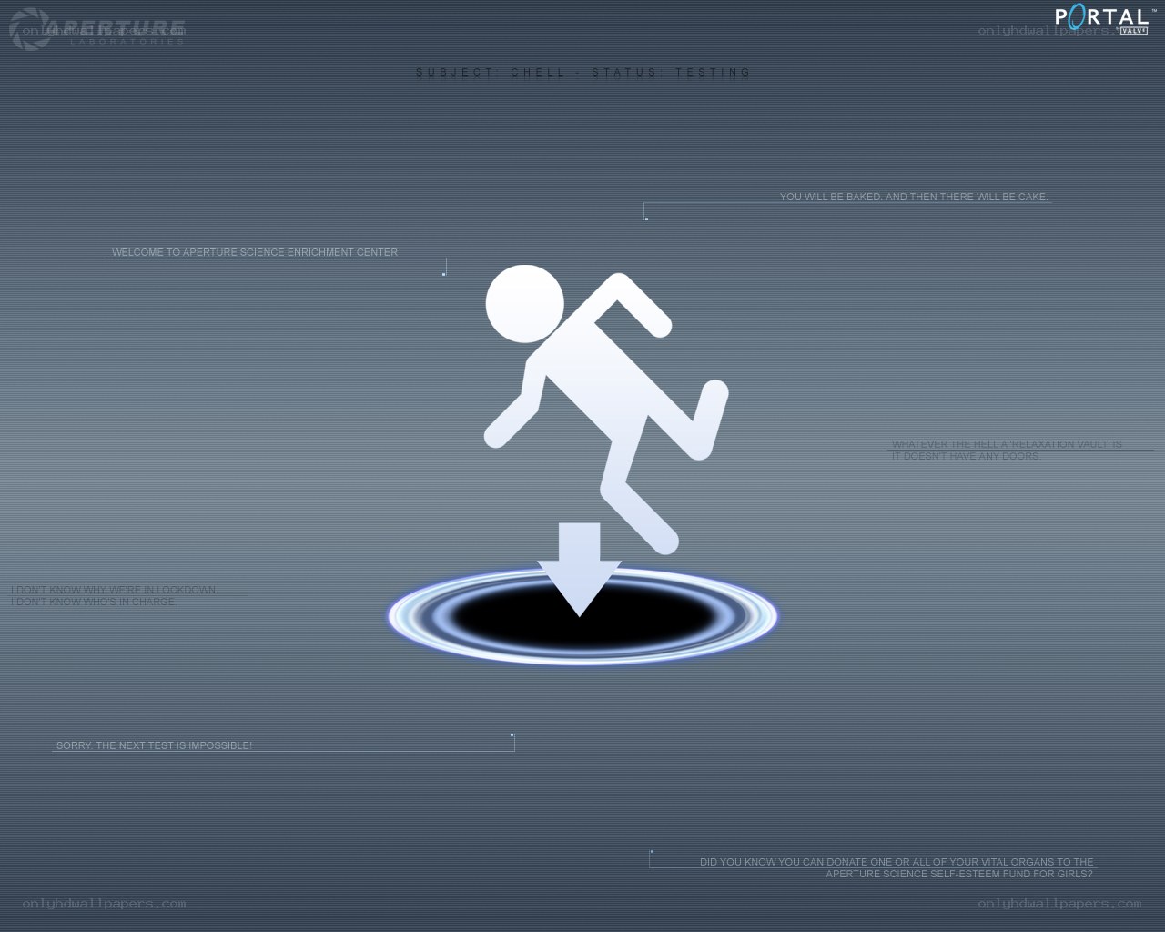 Portal game loading screen