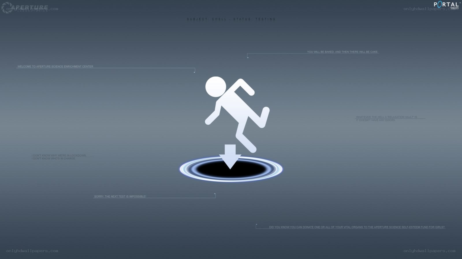 Portal game loading screen