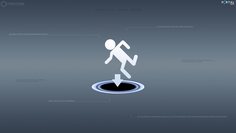 Portal game loading screen