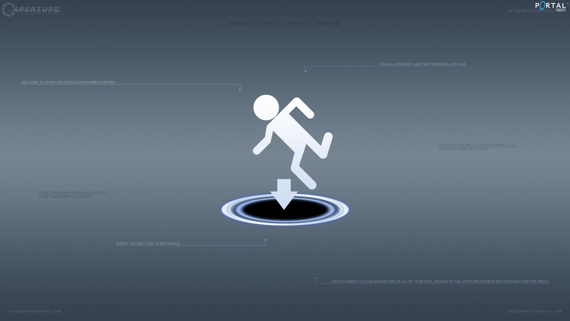 Portal game loading screen