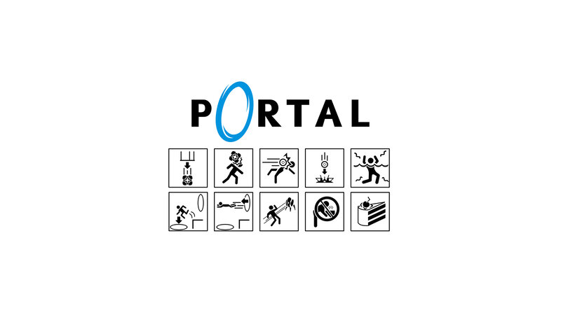 Portal game logo and icons
