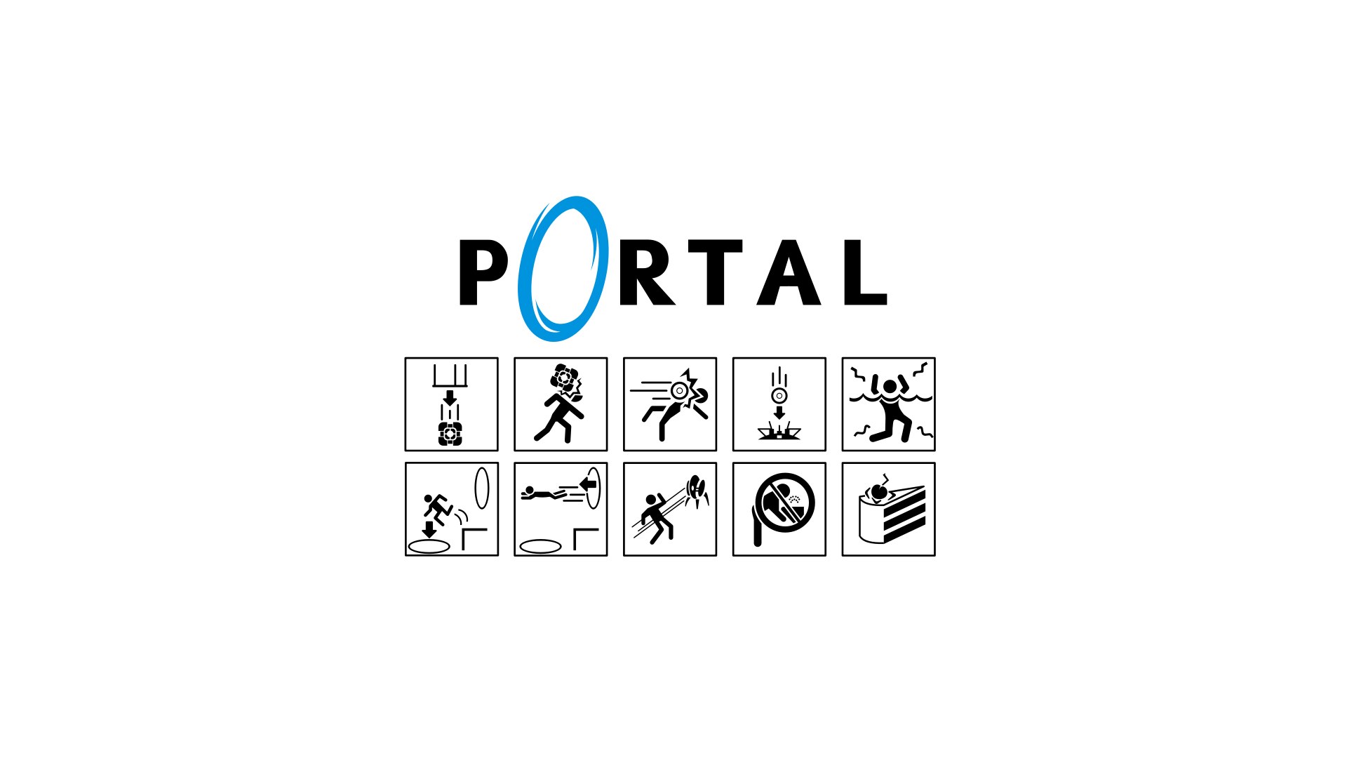 Portal game logo and icons