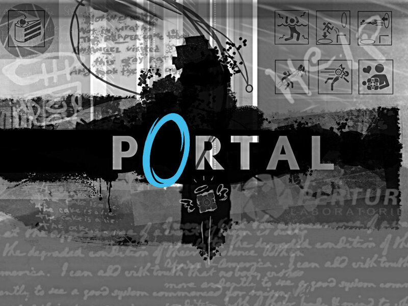 Portal game title collage