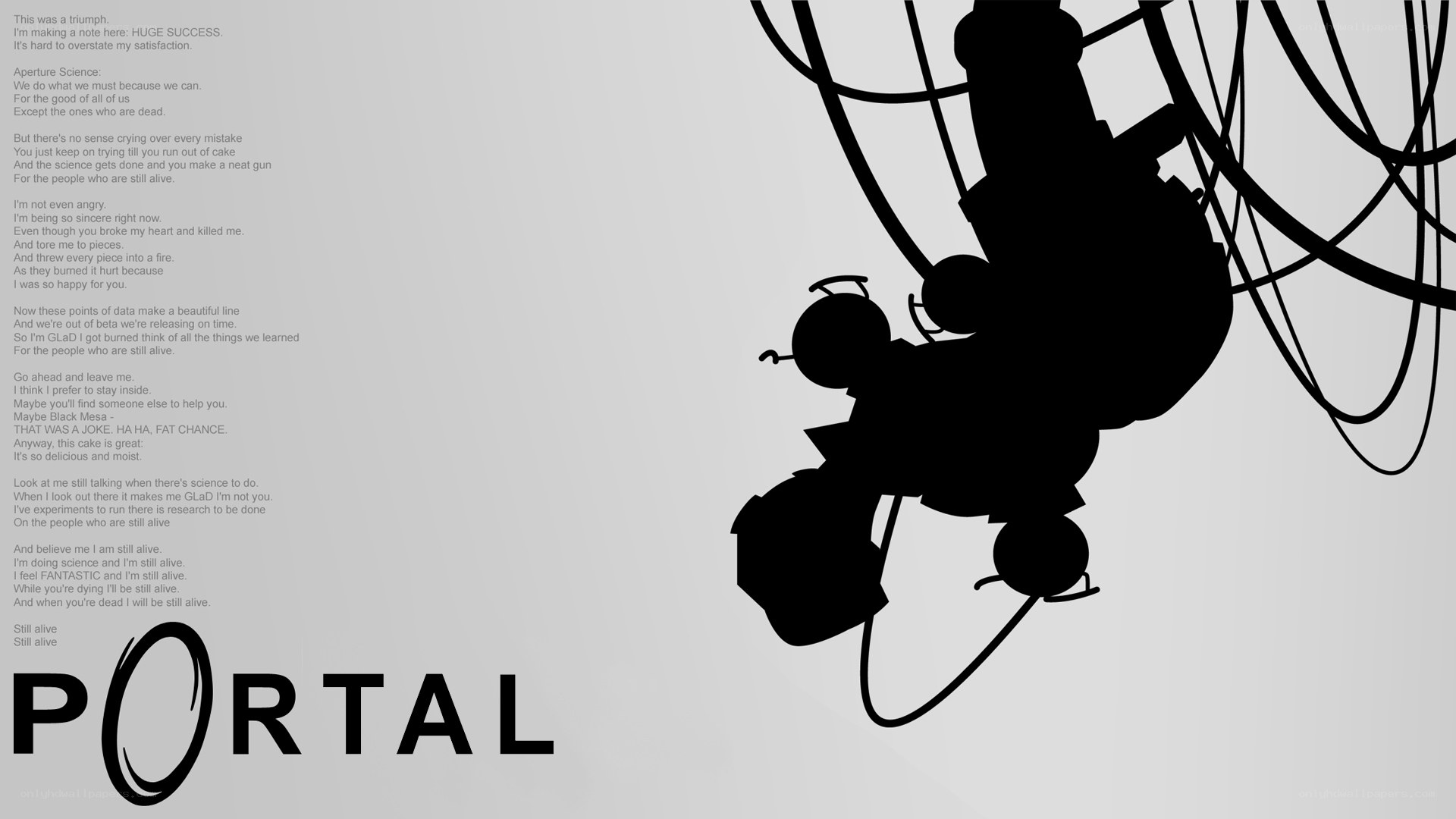 Portal game title screen