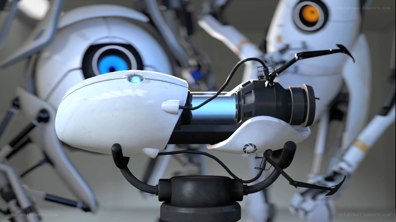 Portal gun with robots